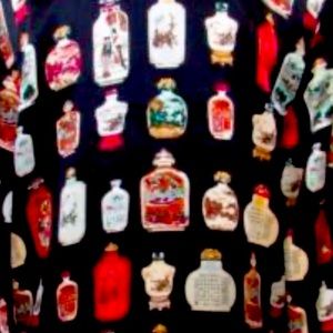 Grace Chuang New Tork 100% Silk Rare Vintage Button Up Snuff Bottle Blouse